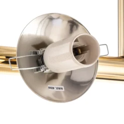 Deckenlampe Linea, gold, zweiflammig