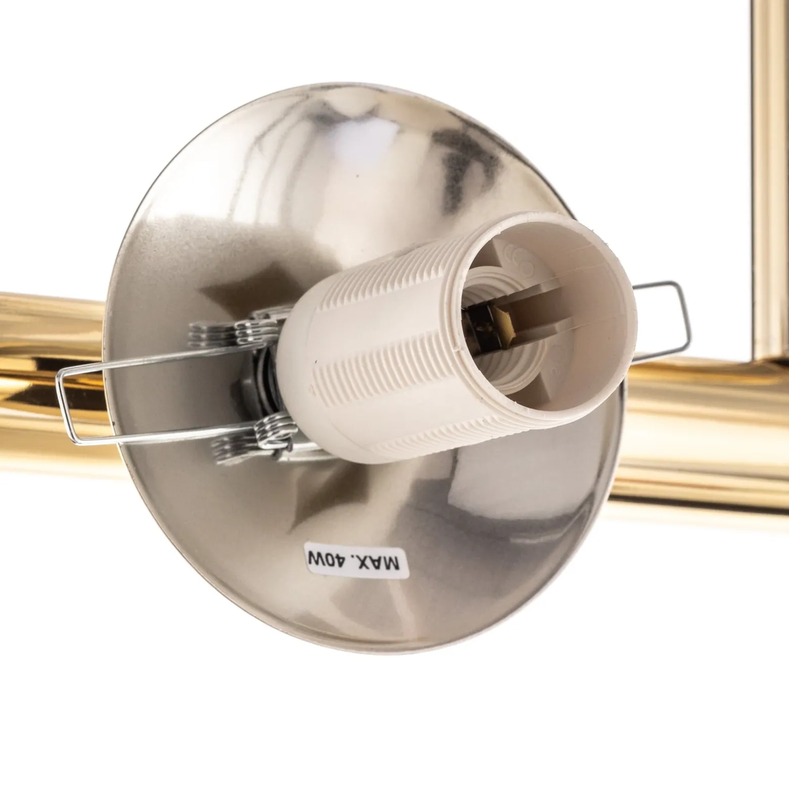 Deckenlampe Linea, gold, zweiflammig