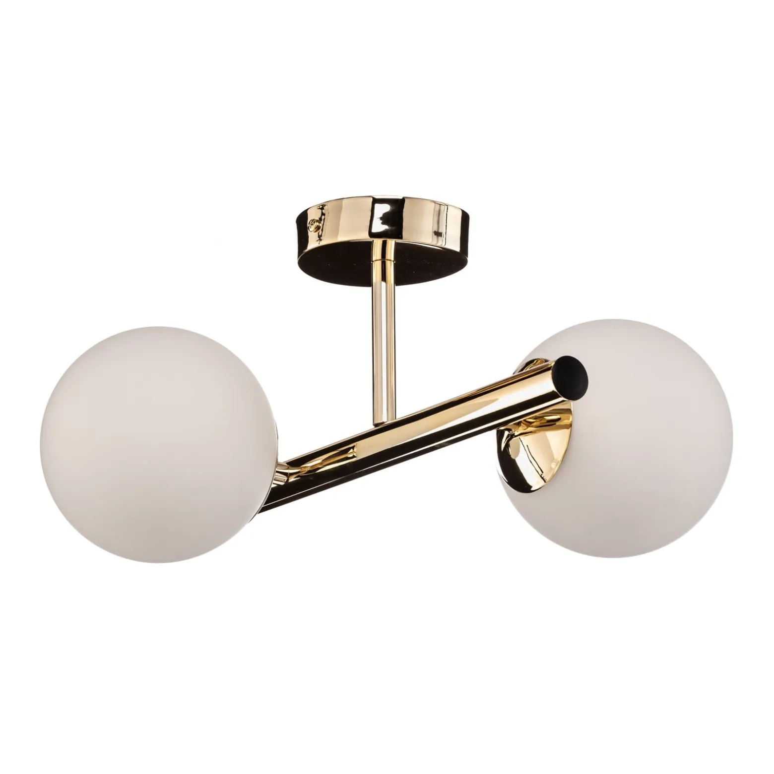Deckenlampe Linea, gold, zweiflammig