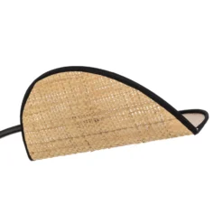 Deckenlampe Lotus, schwarz/rattanoptik, 2-flammig