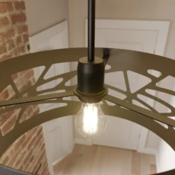 Deckenlampe Modul Frez Musterschirm Ø39cm schwarz