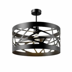 Deckenlampe Modul Frez Musterschirm Ø39cm schwarz