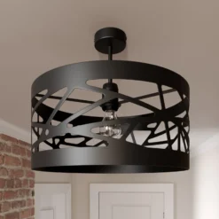 Deckenlampe Modul Frez Musterschirm Ø39cm schwarz