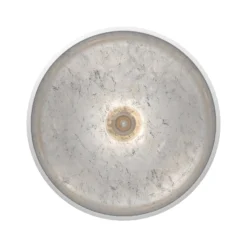 Deckenlampe Mogano aus Metall, Ø40cm, weiß