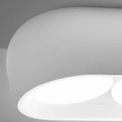 Deckenlampe Mysia, 2-flammig, 20 cm, weiß, Gips, GX53