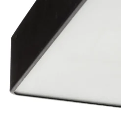 Deckenlampe Oro aus Stahl und Glas, schwarz, 35cm