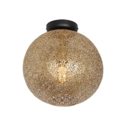 Deckenlampe Oronero/Oro, Ø 30 cm, goldfarben, Metall