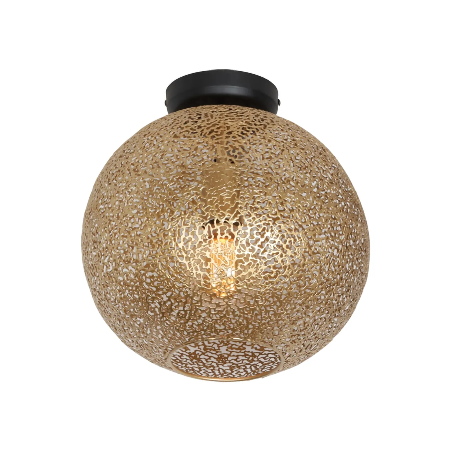 Deckenlampe Oronero/Oro, Ø 30 cm, goldfarben, Metall