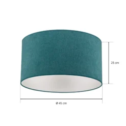 Deckenlampe Pastell Roller Ø 45cm türkis