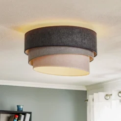 Deckenlampe Pastell Trio Ø 45cm in 3 Grautönen