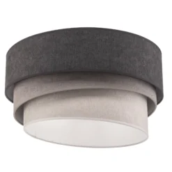 Deckenlampe Pastell Trio Ø 45cm in 3 Grautönen