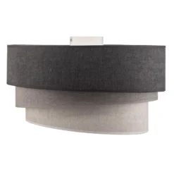 Deckenlampe Pastell Trio Ø 45cm in 3 Grautönen