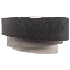 Deckenlampe Pastell Trio Ø 60cm in 3 Grautönen