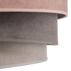 Deckenlampe Pastell Trio Ø 45cm pink/grau/hellgrau