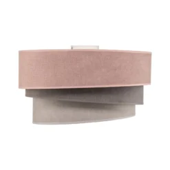 Deckenlampe Pastell Trio Ø 45cm pink/grau/hellgrau