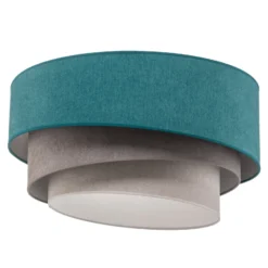Deckenlampe Pastell Trio 60cm türkis/grau/hellgrau