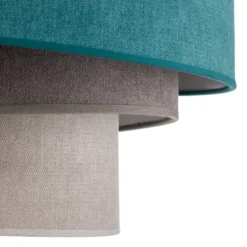 Deckenlampe Pastell Trio 60cm türkis/grau/hellgrau