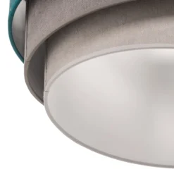 Deckenlampe Pastell Trio 45cm türkis/grau/hellgrau