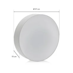 Deckenlampe Pasteri, weiß, 57 cm