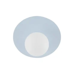 Deckenlampe Pixie, hellblau, Glas, Ø 25 cm, Kugel, G9
