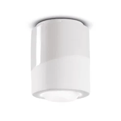 Deckenlampe PI, zylindrisch, Ø 12,5 cm weiß