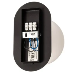 Deckenlampe Plaza, schwarz/opal, einflammig