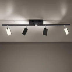 Deckenlampe PURE Mira, black pearl, 4-flg., Remote, CCT