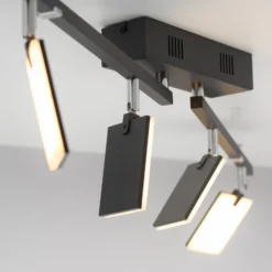 Deckenlampe PURE Mira, black pearl, 4-flg., Remote, CCT