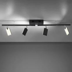 Deckenlampe PURE Mira, black pearl, 4-flg., Remote, CCT