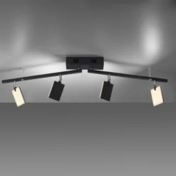 Deckenlampe PURE Mira, black pearl, 4-flg., Remote, CCT