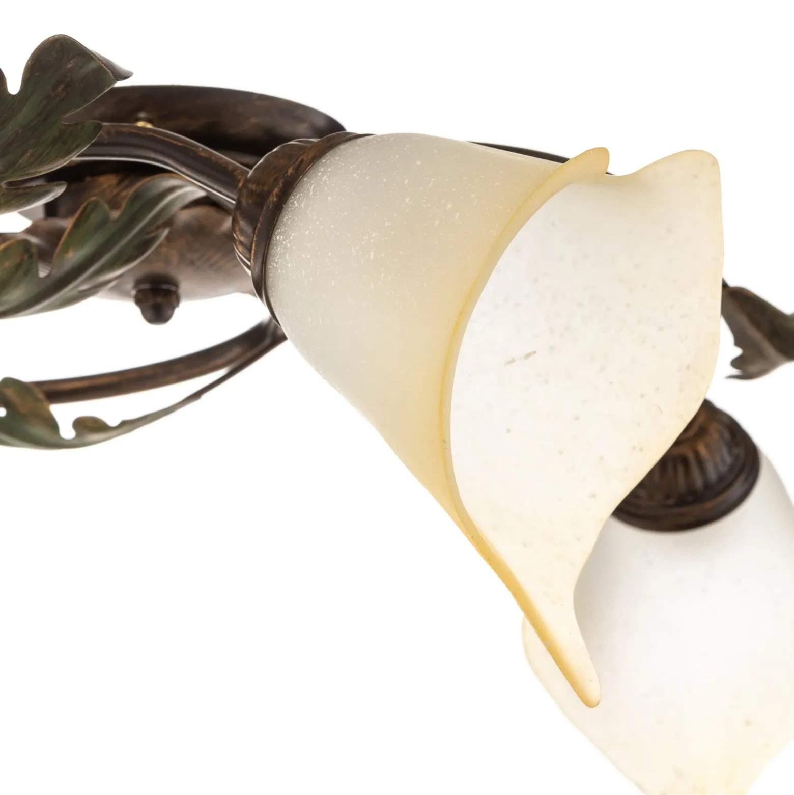 Deckenlampe Quercia 3-flammig creme/bronze/grün