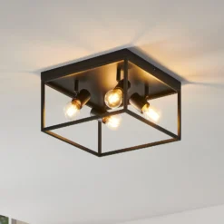 Deckenlampe Silentina vierflammig, 36x36cm