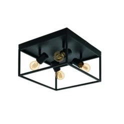 Deckenlampe Silentina vierflammig, 36x36cm