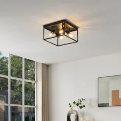 Deckenlampe Silentina vierflammig, 36x36cm