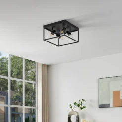 Deckenlampe Silentina vierflammig, 36x36cm