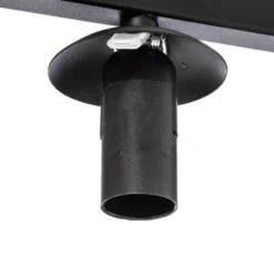 Deckenlampe Smart, schwarz/opal, 5-flammig