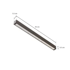 Deckenlampe Straight schwarz 92 cm