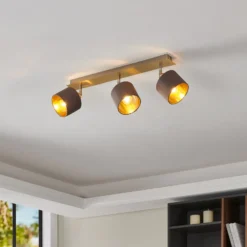 Deckenlampe Valbiano Cappuccino/Gold 3fl.