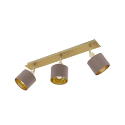 Deckenlampe Valbiano Cappuccino/Gold 3fl.