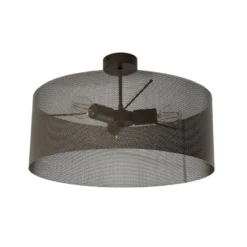 Deckenlampe Zofia, kaffeebraun, Metall, Ø 50 cm, 3-flg., E27