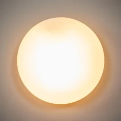 Deckenleuchte Alba aus Opalglas, Ø 25 cm
