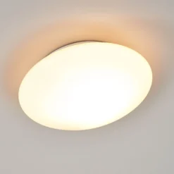 Deckenleuchte Alba aus Opalglas, Ø 25 cm