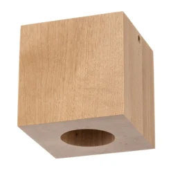 Deckenleuchte Ara als Würfel aus Holz