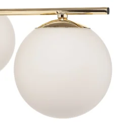 Deckenleuchte Aurora, gold, Ø 50 cm, 4-flammig, Glas, E14