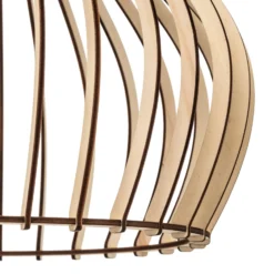 Deckenleuchte Barrel mit Schirm aus Holz