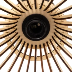 Deckenleuchte Barrel mit Schirm aus Holz