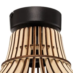 Deckenleuchte Barrel mit Schirm aus Holz