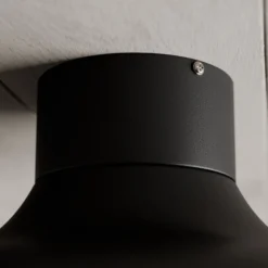 Deckenleuchte Basca, schwarz/gold, Metall, Ø 40 cm, E27