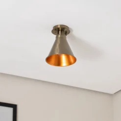 Deckenleuchte Berceste N-679, kupfer antik, Metall, Ø 20 cm