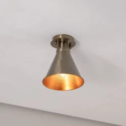 Deckenleuchte Berceste N-679, kupfer antik, Metall, Ø 20 cm